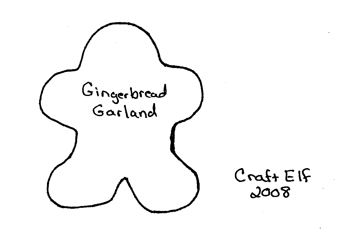 gingerbread man pattern